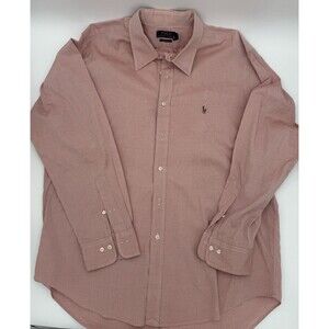 Polo Ralph Lauren Men’s Pink Oxford Shirt Classic Fit Button Down Preppy Large